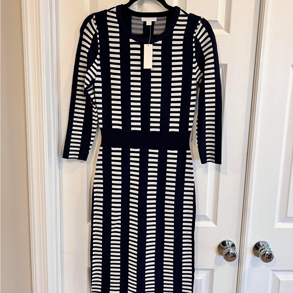 Navy Blue and White dress